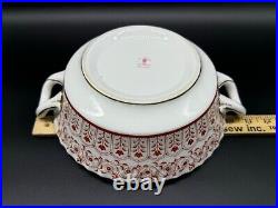 Royal Crown Derby Rougemont Covered Serving Bowl Bone China England