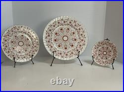 Royal Crown Derby Rougemont Pattern 32pc Bone China Dinnerware Set England