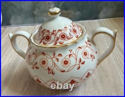 Royal Crown Derby Rougemont Tea Pot/Creamer/Sugar Bowl made in England beautiful Royal Crown Derby Rougemont Tea Pot/Creamer/Sugar Bowl made in England beautiful
