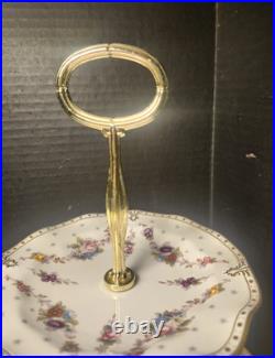 Royal Crown Derby Royal Antoinette 3 Tier Tidbit Cake Stand Extra Nice
