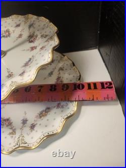Royal Crown Derby Royal Antoinette 3 Tier Tidbit Cake Stand Extra Nice