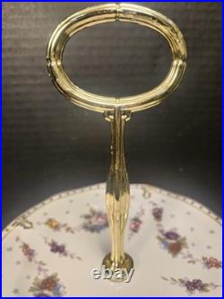 Royal Crown Derby Royal Antoinette 3 Tier Tidbit Cake Stand Extra Nice