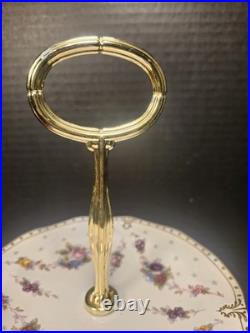 Royal Crown Derby Royal Antoinette 3 Tier Tidbit Cake Stand Extra Nice