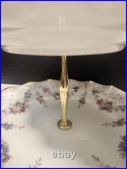 Royal Crown Derby Royal Antoinette 3 Tier Tidbit Cake Stand Extra Nice