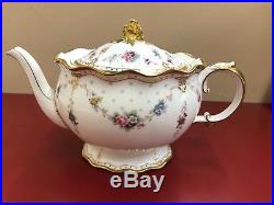 Royal Crown Derby Royal Antoinette China Tea Pot