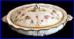 Royal Crown Derby Royal Antoinette Covered Vegetable Dish