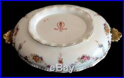 Royal Crown Derby Royal Antoinette Covered Vegetable Dish