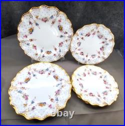 Royal Crown Derby Royal Antoinette Cup & Saucer Dinner Plate Set