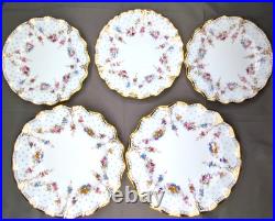 Royal Crown Derby Royal Antoinette Cup & Saucer Dinner Plate Set