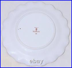 Royal Crown Derby Royal Antoinette Embossed Gold Dot 5 pc Dinner Place Setting