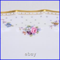 Royal Crown Derby Royal Antoinette Embossed Gold Oval Platter 14 259