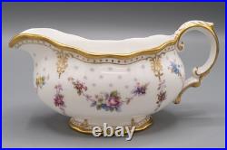 Royal Crown Derby Royal Antoinette Gravy Sauce Boat & Underplate 2nd Quality