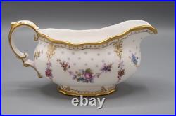Royal Crown Derby Royal Antoinette Gravy Sauce Boat & Underplate 2nd Quality