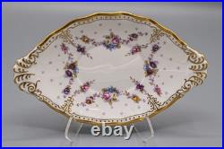 Royal Crown Derby Royal Antoinette Gravy Sauce Boat & Underplate 2nd Quality