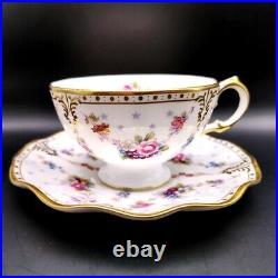 Royal Crown Derby Royal Antoinette LII Cup & Saucer