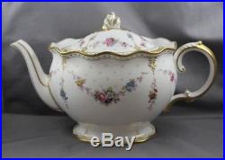 Royal Crown Derby Royal Antoinette Large 6 Cups Teapot & Lid