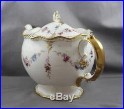 Royal Crown Derby Royal Antoinette Large 6 Cups Teapot & Lid