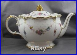 Royal Crown Derby Royal Antoinette Large 6 Cups Teapot & Lid