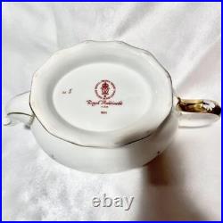 Royal Crown Derby Royal Antoinette Pot, Creamer & Sugar Set Royal Crown Derby Royal Antoinette Pot, Creamer & Sugar Set