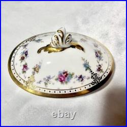 Royal Crown Derby Royal Antoinette Pot, Creamer & Sugar Set