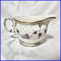 Royal Crown Derby Royal Antoinette Pot, Creamer & Sugar Set