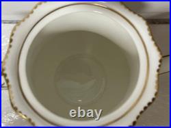 Royal Crown Derby Royal Antoinette Tea / Coffee Pot w Lid England Porcelain