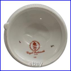 Royal Crown Derby Royal Antoinette Tea / Coffee Pot w Lid England Porcelain