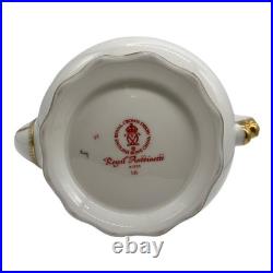 Royal Crown Derby Royal Antoinette Tea / Coffee Pot w Lid England Porcelain