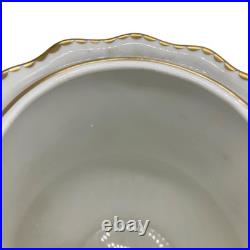 Royal Crown Derby Royal Antoinette Tea / Coffee Pot w Lid England Porcelain