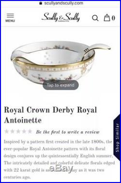 Royal Crown Derby Royal Antoinette Tea Strainer