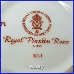 Royal Crown Derby Royal Pinxton Roses A1155 Tea Cup And Saucer First Quality