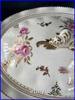 Royal Crown Derby Royal Pinxton Roses Covered Dish