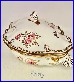 Royal Crown Derby Royal Pinxton Roses Medium Lidded Serving Dish Casserole