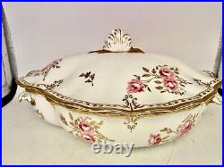 Royal Crown Derby Royal Pinxton Roses Medium Lidded Serving Dish Casserole