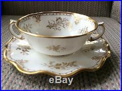 Royal Crown Derby Royal St. James''- 8 Cream Soups W 8 Underplates //