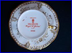 Royal Crown Derby- Royal St. James- Demi Cup & Saucer(s)- Excellent! Rare! Gilt