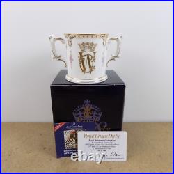 Royal Crown Derby Royal Wedding Antoinette Loving Cup Limited Ed. Of 1000