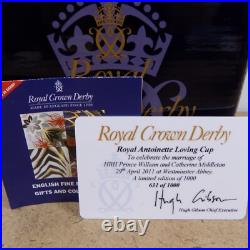Royal Crown Derby Royal Wedding Antoinette Loving Cup Limited Ed. Of 1000