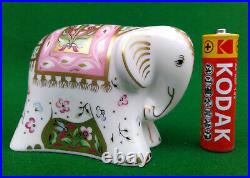 Royal Crown Derby Rupa Baby Girl Elephant Paperweight Ltd Edition & Coa