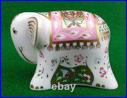 Royal Crown Derby Rupa Baby Girl Elephant Paperweight Ltd Edition & Coa