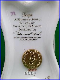 Royal Crown Derby Rupa Baby Girl Elephant Paperweight Ltd Edition & Coa