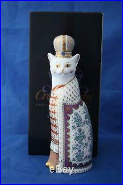 Royal Crown Derby Russian Royal Cat First Quality Boxed