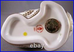 Royal Crown Derby Russian Walrus Figurine Paperweight 2004 Gold Stopper