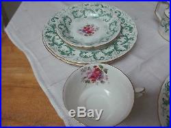 Royal Crown Derby Rutland A495 Tea Set 16pcs Vintage