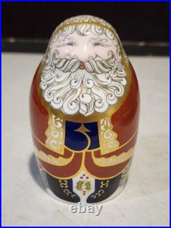 Royal Crown Derby SANTA CLAUS 4 Paperweight Gold Stopper SIGNATURE EDITION 750
