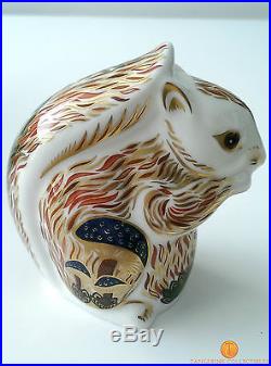 Royal Crown Derby STONEY MIDDLETON SQUIRREL Sinclairs L/E 500 Gold Stopper Boxed