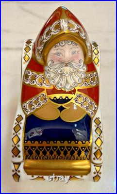 Royal Crown Derby Santa & Sleigh Paperweight Ornament E4126 Christmas