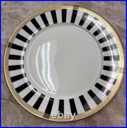 Royal Crown Derby Satori Black Dinner Plate New! 10.5D