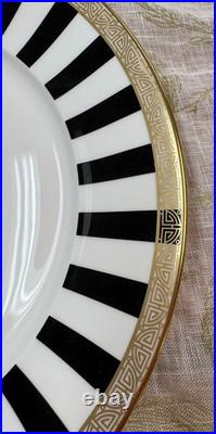 Royal Crown Derby Satori Black Dinner Plate New! 10.5D