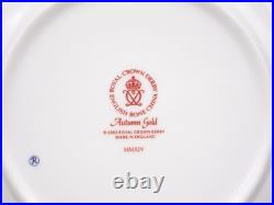 Royal Crown Derby Seasons Autumn Gold 8 3/8 Accent Salad Plate New